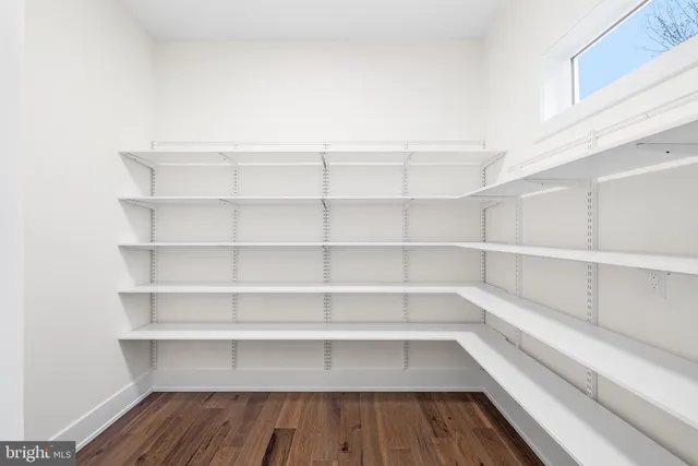 a view of a room with shelf