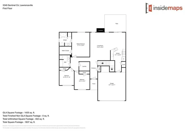 $2,140 | 3349 Sentinel Circle, Lawrenceville, GA 30043