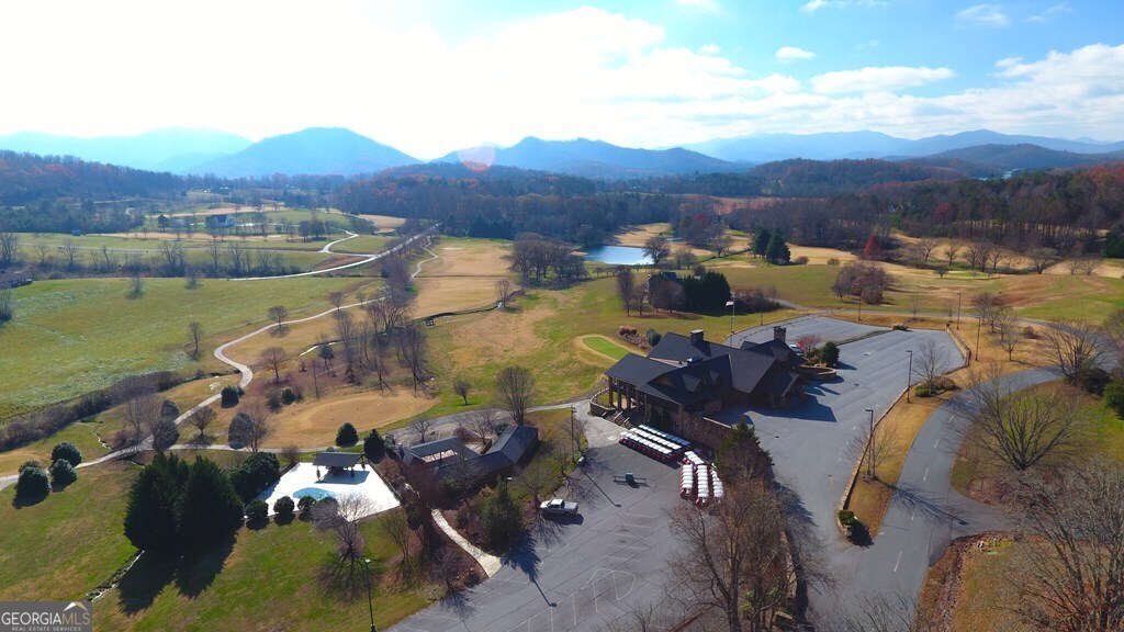 Lot 73 M Ridges Hayesville, NC 28904 - Photo 9 of 45 an aerial view of a house with a garden and lake view