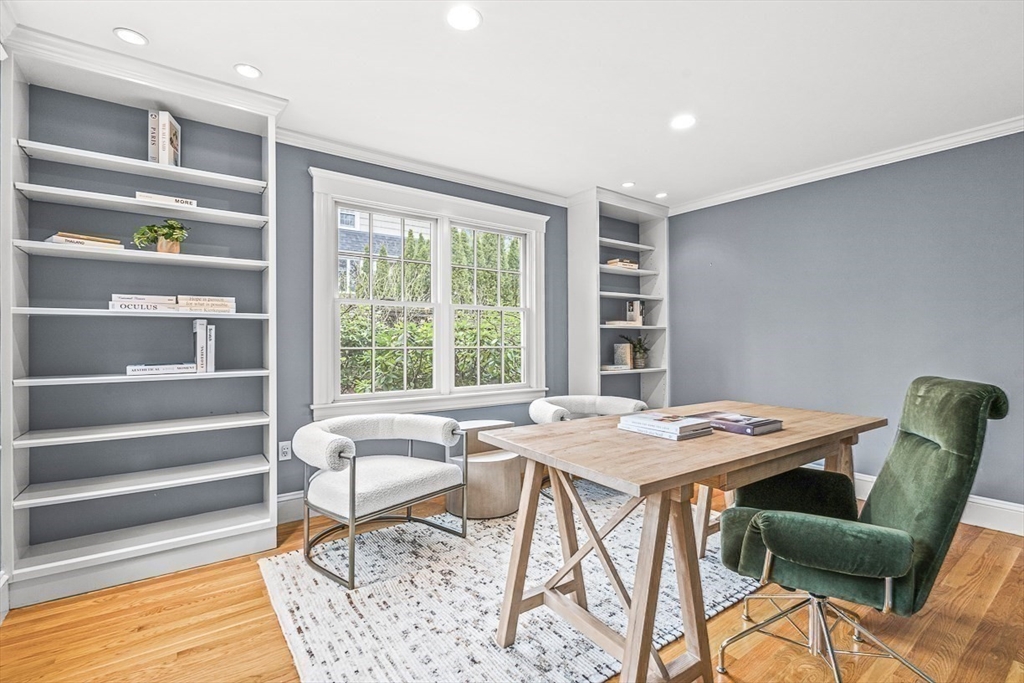 24 Birch Road Wellesley, MA 02482 - Photo 22 of 40 a view of a dining room with furniture window and outside view