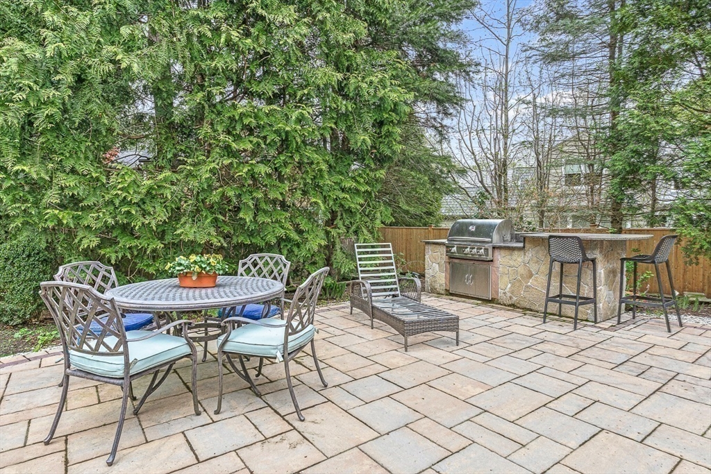 24 Birch Road Wellesley, MA 02482 - Photo 36 of 40 a view of a chairs and table in backyard