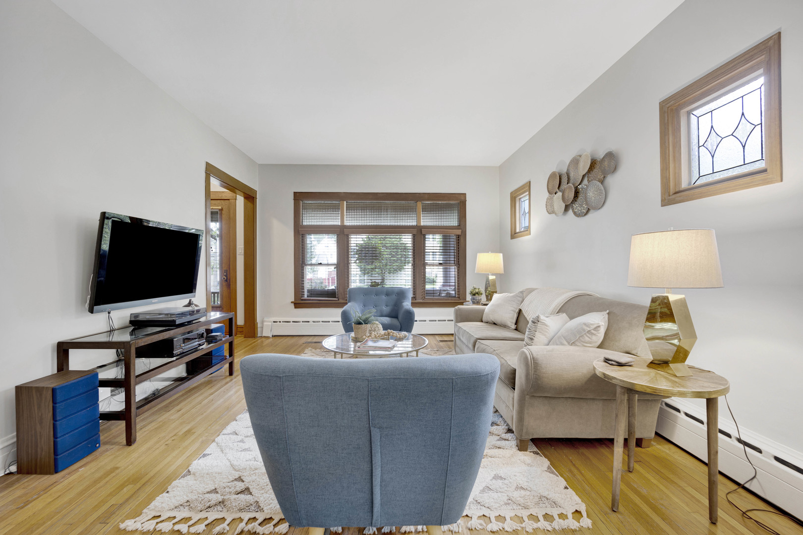 103 Pine Avenue Riverside, IL 60546 - Photo 6 of 42 a living room with furniture and a flat screen tv