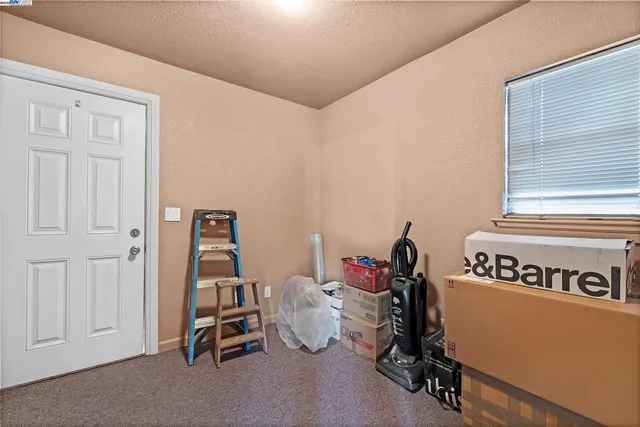 a room with gym equipment