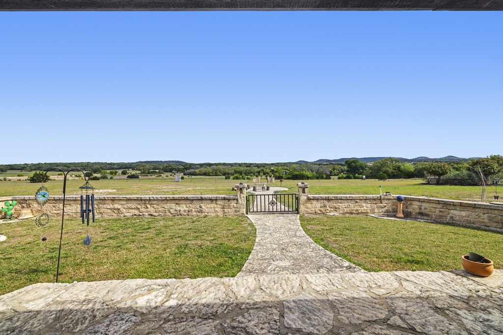 360 Bluff Creek Road North Center Point, TX 78010 - Photo 32 of 64 Back Yard and View