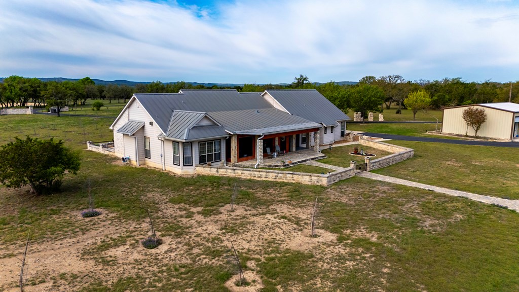 360 Bluff Creek Road North Center Point, TX 78010 - Photo 47 of 64 an aerial view of residential houses and lake view