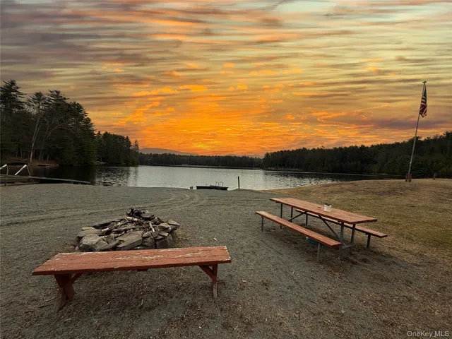 a view of a terrace with a bench