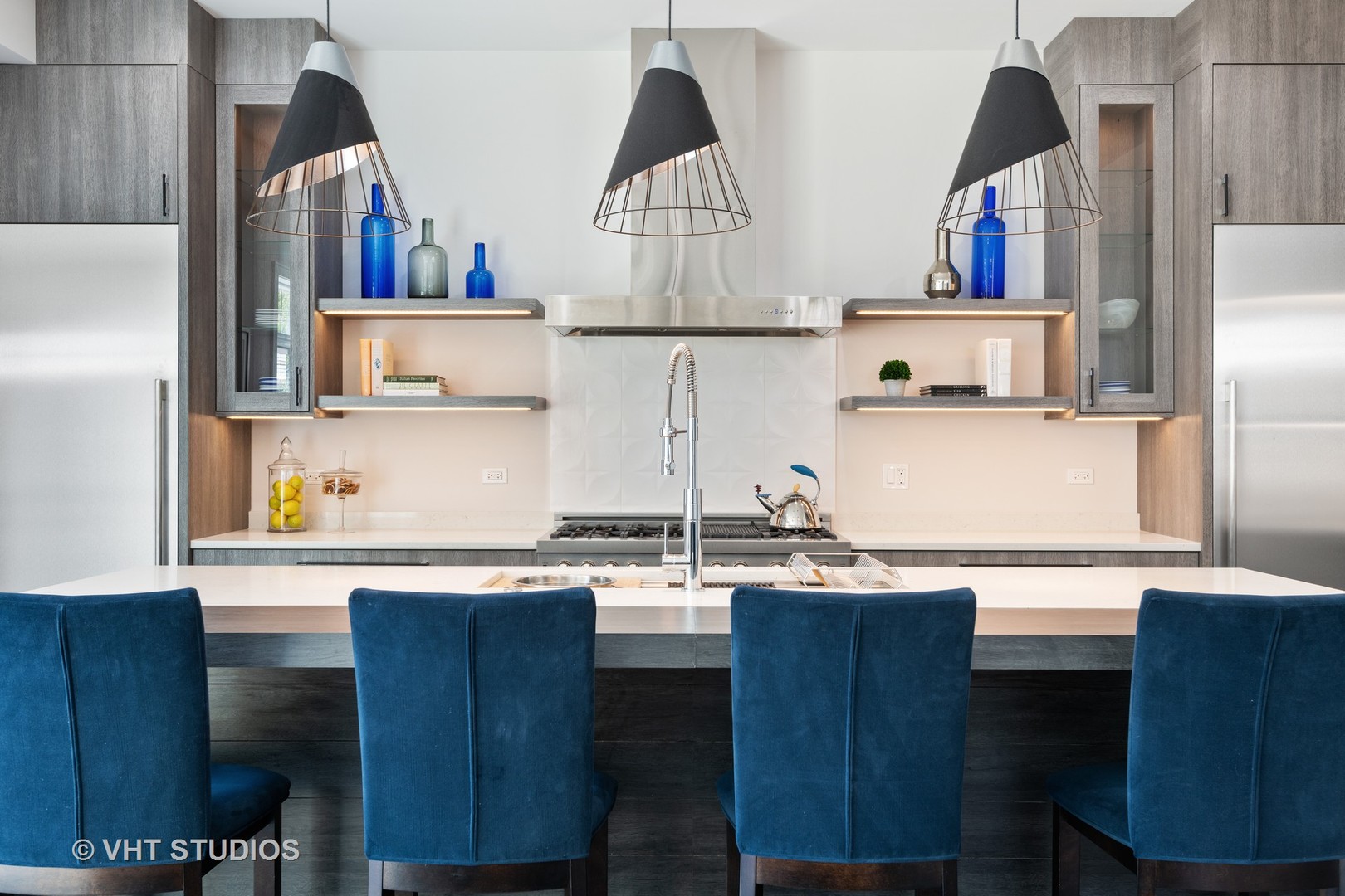 120 16th Street Wilmette, IL 60091 - Photo 8 of 34 a kitchen with stainless steel appliances a sink and cabinets