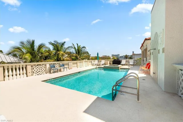 a view of a swimming pool