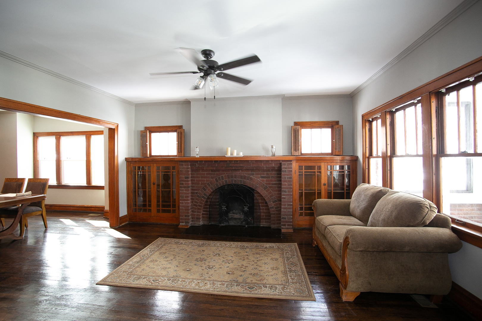 1659 Linden Road Homewood, IL 60430 - Photo 18 of 32 a living room with furniture and a fireplace