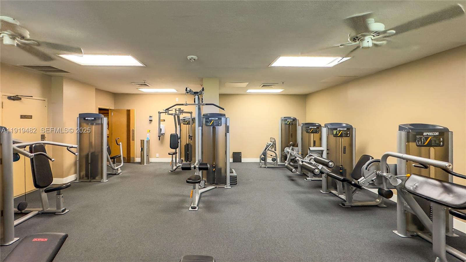 520 Brickell Key Drive, Unit A1207 Miami, FL 33131 - Photo 31 of 33 a view of a room with gym equipment