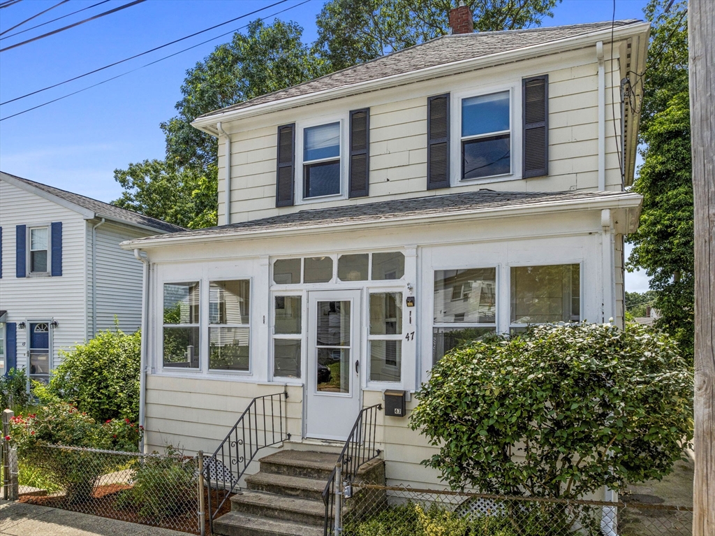 47 Alleyne Street Boston, MA 02132 - Photo 2 of 30 a front view of a house with a yard