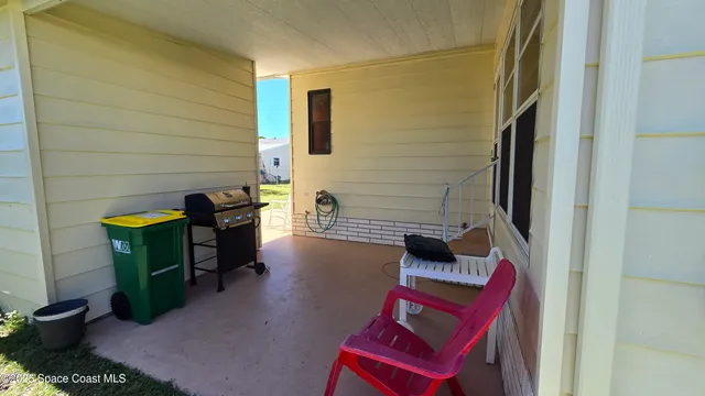 a view of an outdoor space and seating area