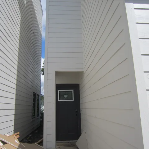 a view of front door