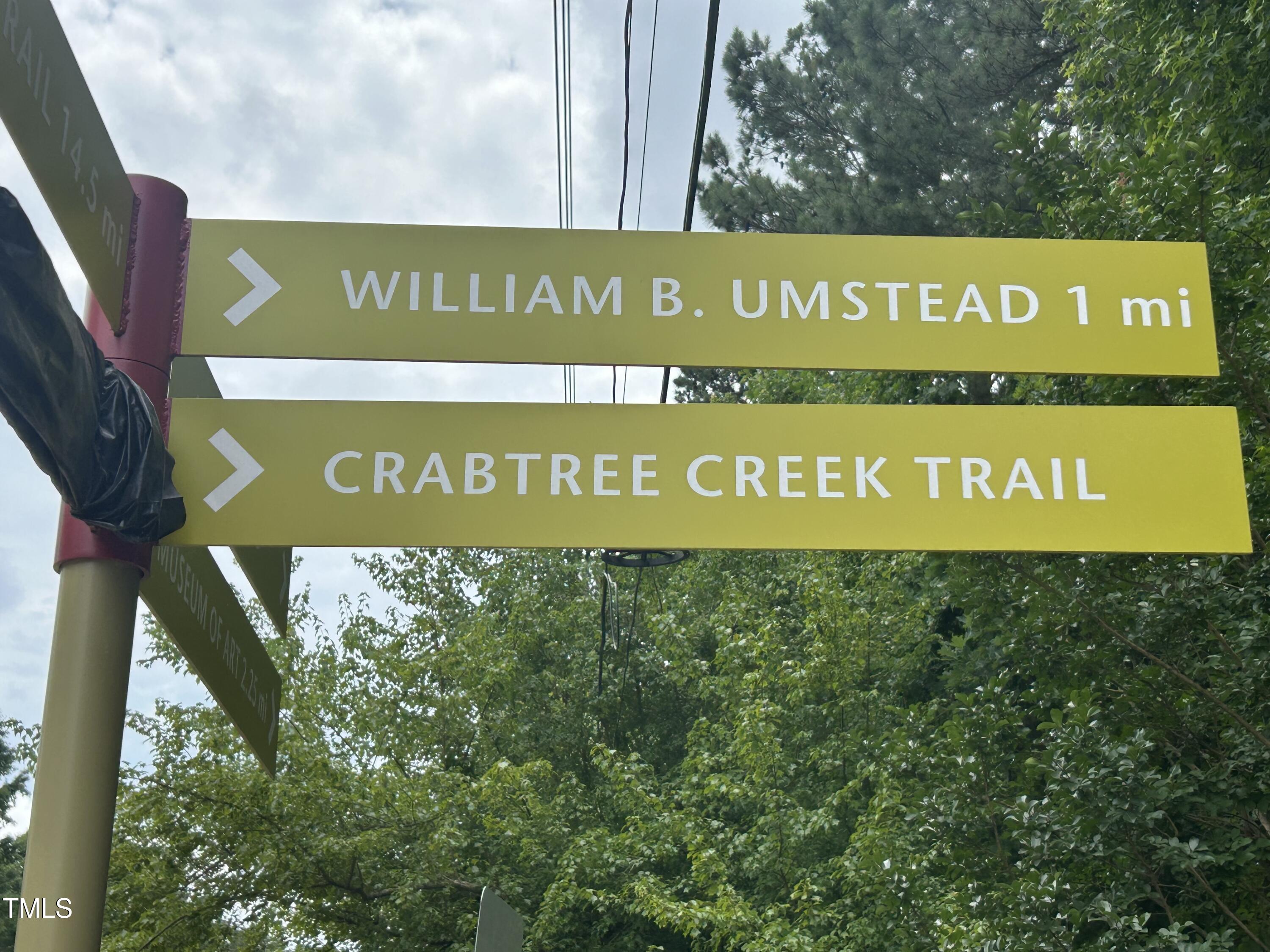 4748 Cypress Tree Lane Raleigh, NC 27612 - Photo 19 of 22 Greenway Trail Directional