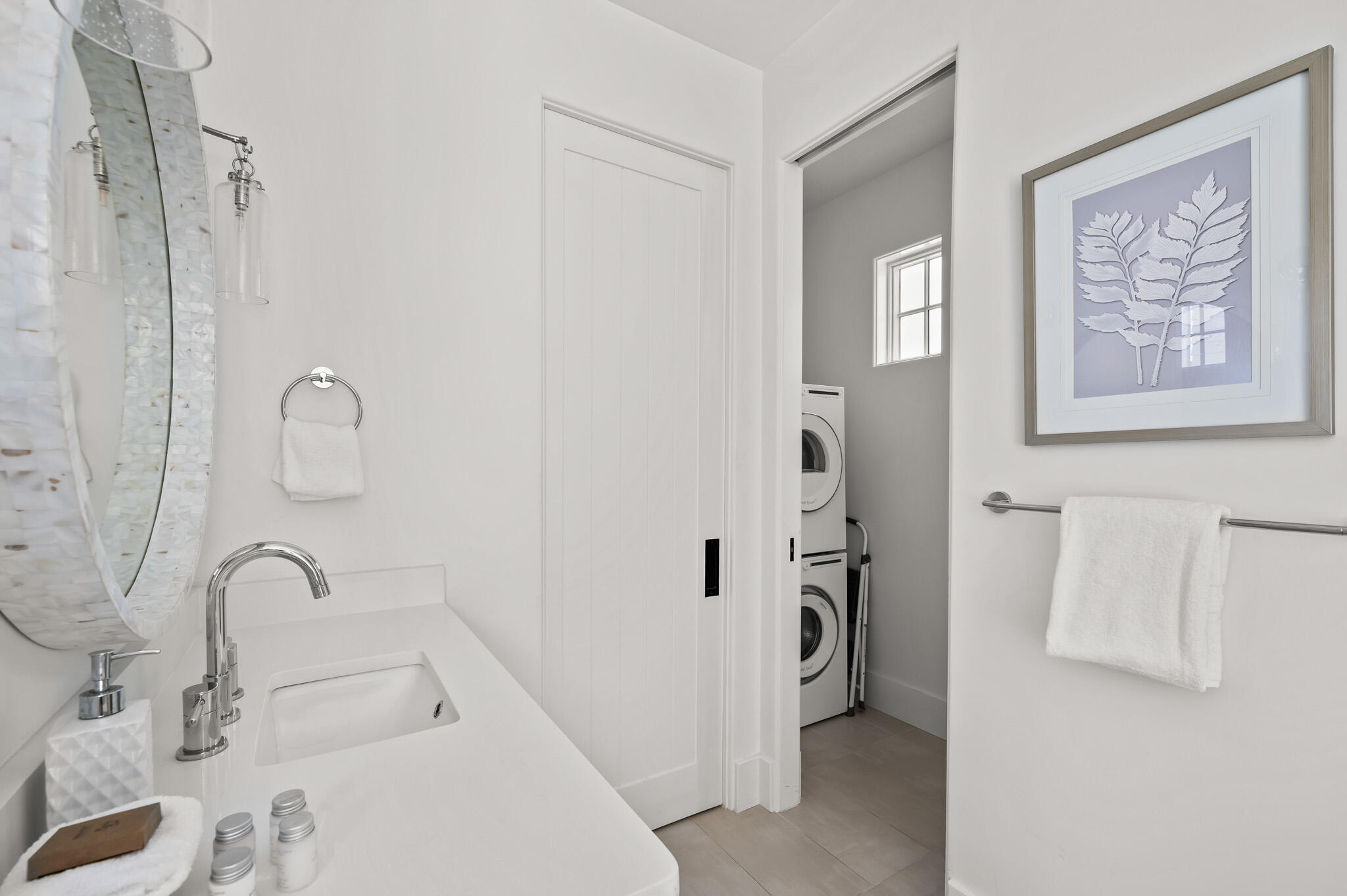 390 Walton Rose Lane Inlet Beach, FL 32461 - Photo 62 of 72 a bathroom with a sink and a shower