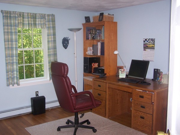 40 Porter Road Boxford, MA 01921 - Photo 11 of 16 a view of a workspace with furniture and a window
