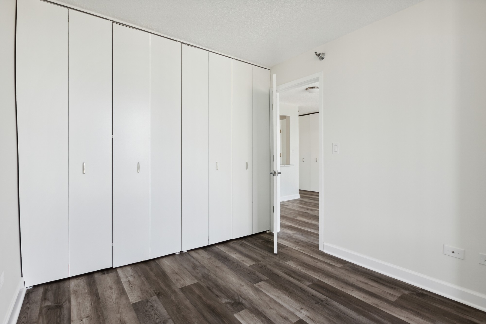 111 West Maple Street, Unit 1208 Chicago, IL 60610 - Photo 10 of 14 a view of a closet with wooden floor