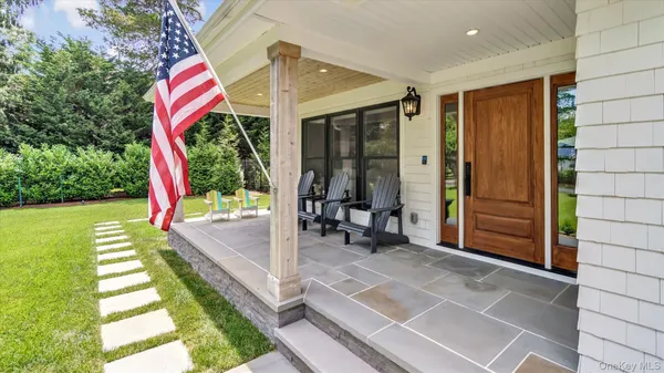 a view of an outdoor space with porch area