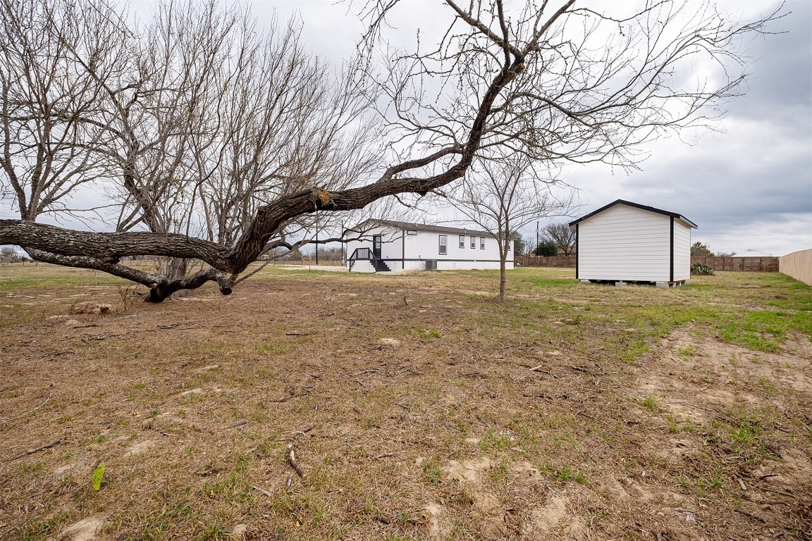 339 Lower Red Rock Road Bastrop, TX 78602 - Photo 23 of 29 a view of a yard with a tree