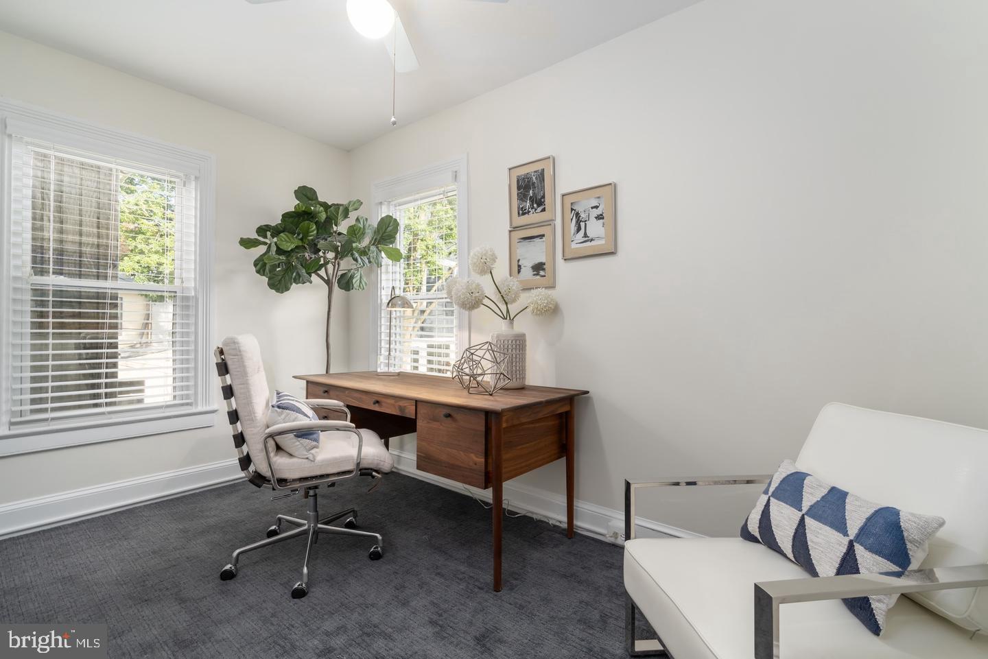 511 Independence Avenue Southeast Washington, DC 20003 - Photo 11 of 15 a view of a workspace with furniture and a window