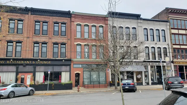 a view of small space with racks on the wall