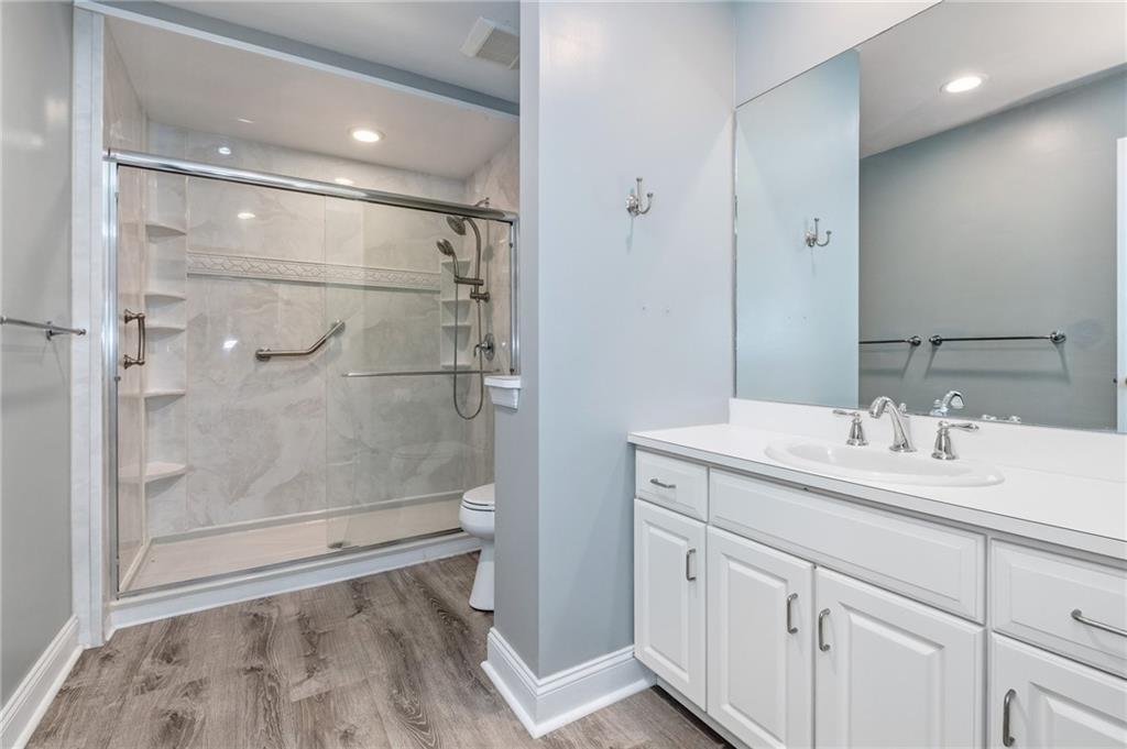 212 Adams Pointe Boulevard, Unit 7 Mars, PA 16046 - Photo 25 of 42 Wow! This Renovated Bathroom Offers An Amazing Shower And So Much Space.