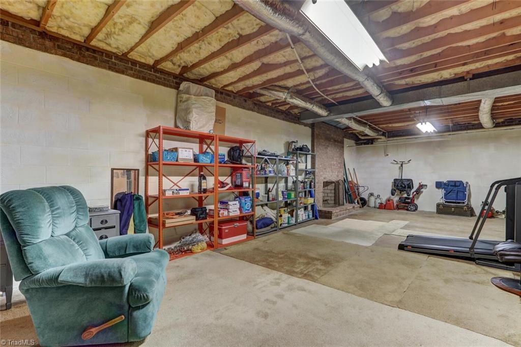 8200 Brittains Field Road Oak Ridge, NC 27310 - Photo 30 of 38 LOWER LEVEL AREA IS GREAT STORAGE OR FUTURE FINISHED SPACE