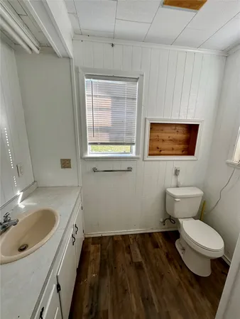 a bathroom with a sink and a toilet