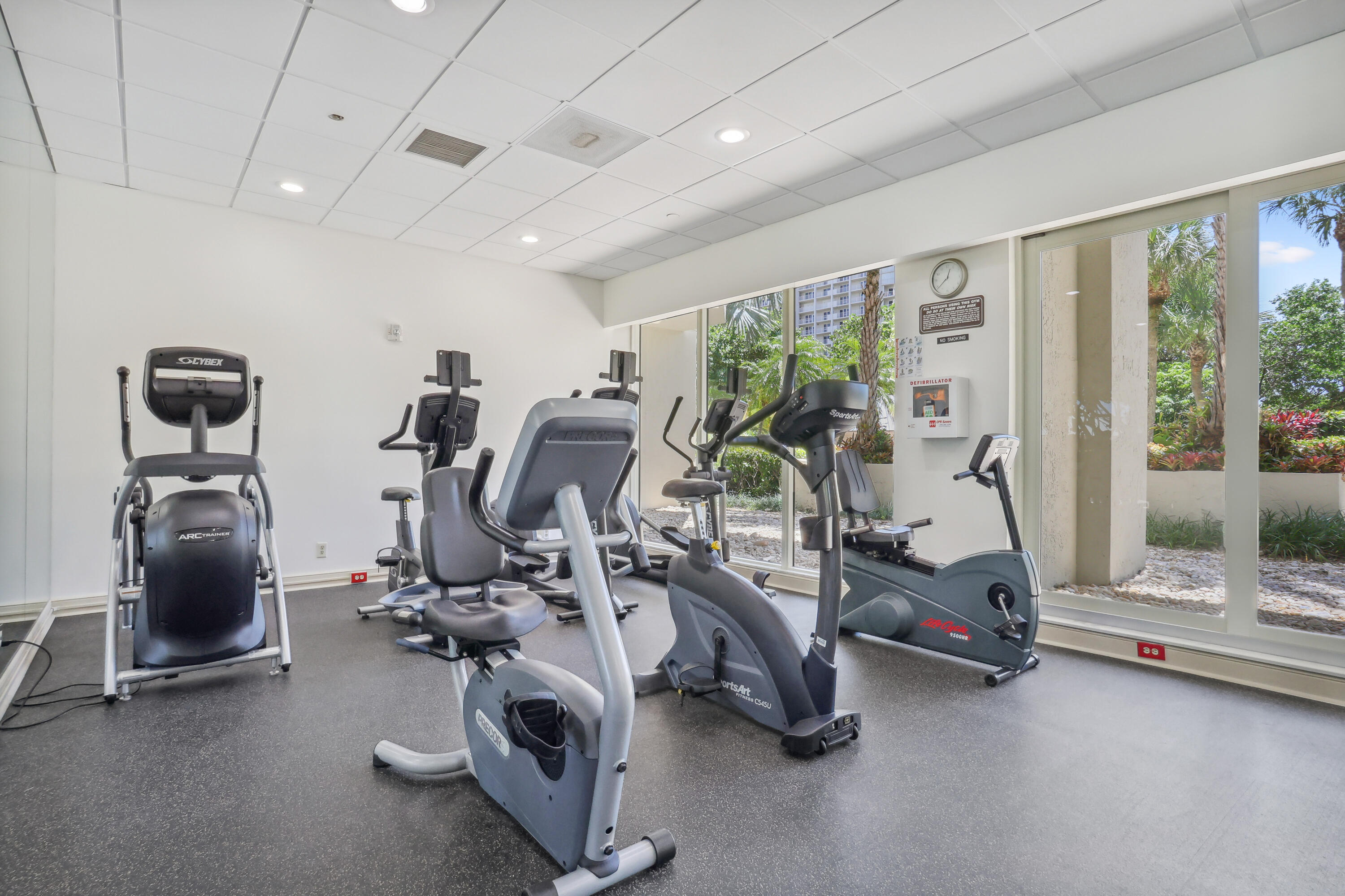 4201 North Ocean Boulevard, Unit 208 Boca Raton, FL 33431 - Photo 30 of 38 a view of a room with gym equipment