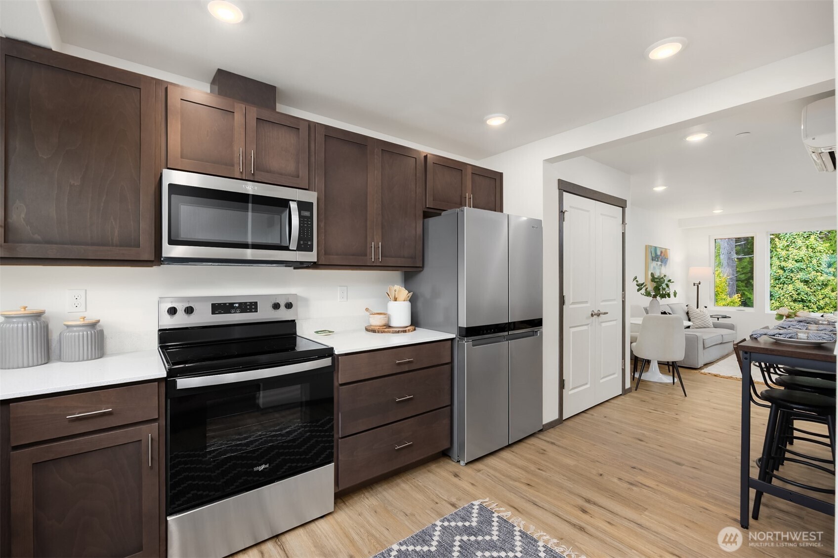 1359 Nolta Loop Northeast Bainbridge Island, WA 98110 - Photo 13 of 28 a kitchen with a refrigerator stove and microwave