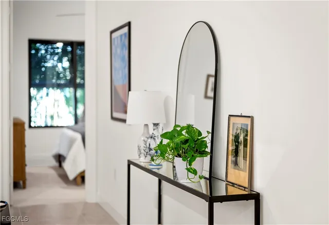 a close view of sink and mirror