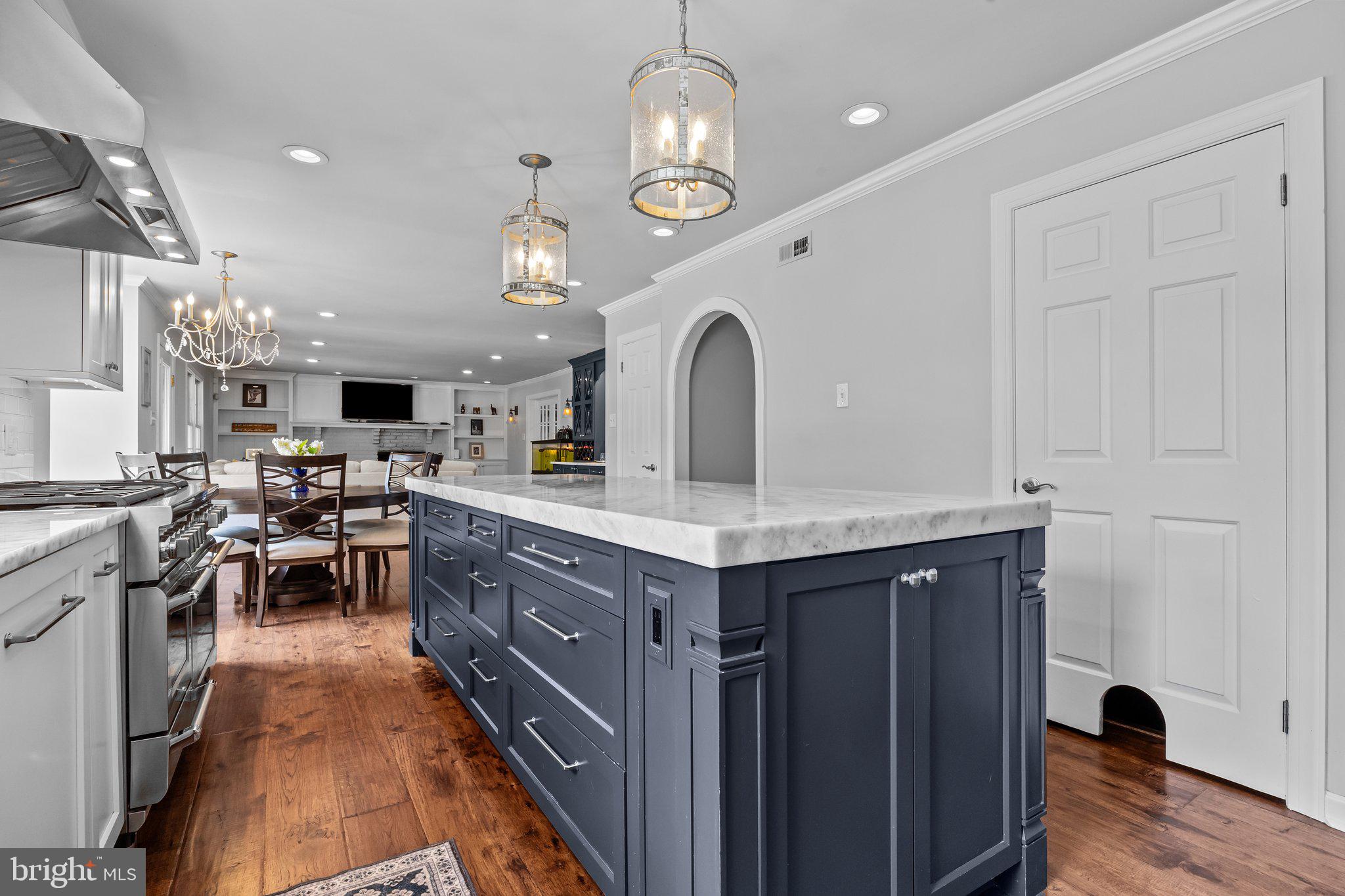 1013 Culti Packer Road Yardley, PA 19067 - Photo 9 of 68 Gourmet Kitchen with Island & Family Room