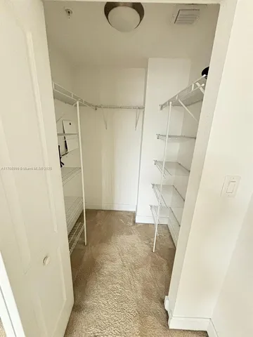 a view of walk in closet