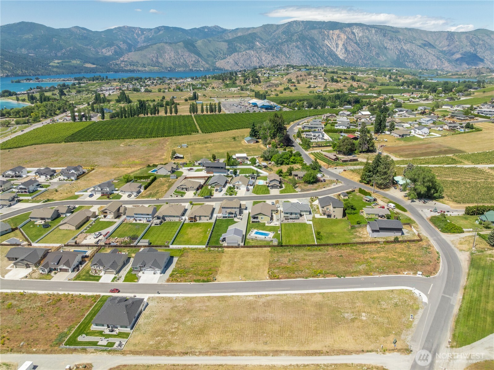 58 Sailing Hawk Lane Manson, WA 98831 - Photo 12 of 36 a view of an aerial view of residential houses with outdoor space