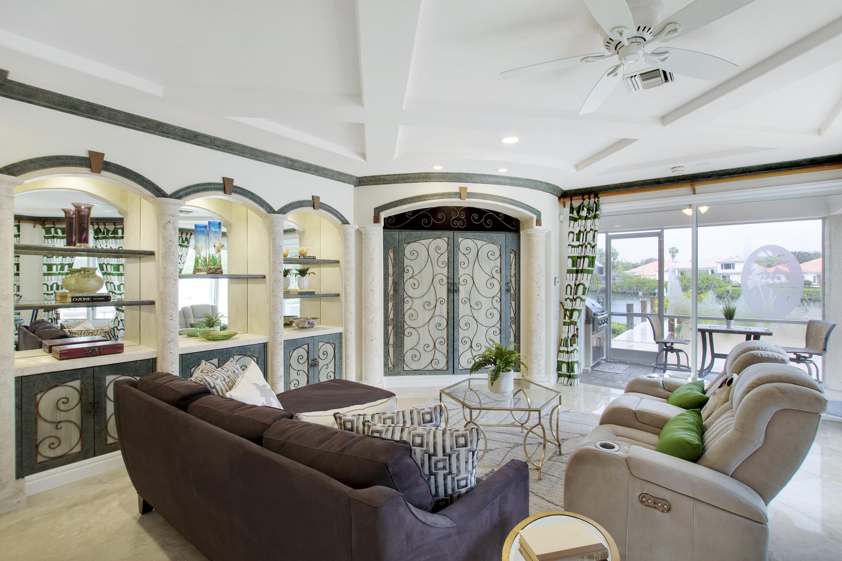 3349 Bridgegate Drive Jupiter, FL 33477 - Photo 23 of 47 Entertainment Area open to Outdoors