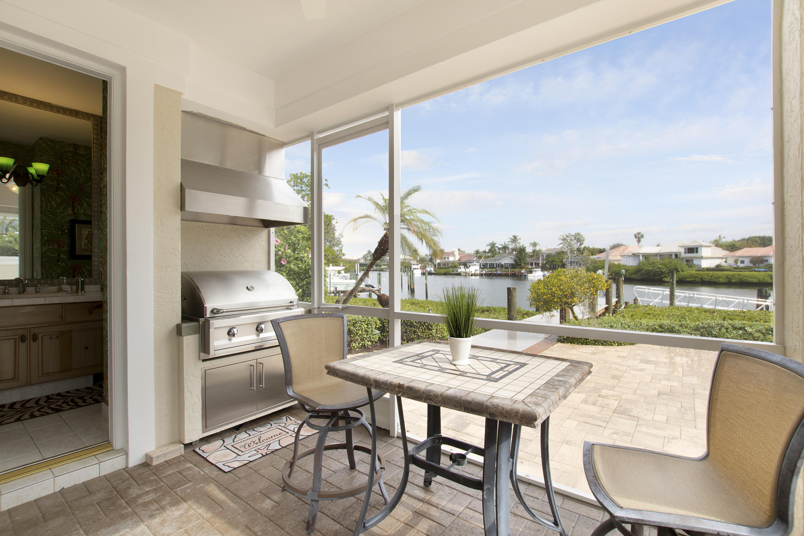 3349 Bridgegate Drive Jupiter, FL 33477 - Photo 38 of 47 Screened in Patio