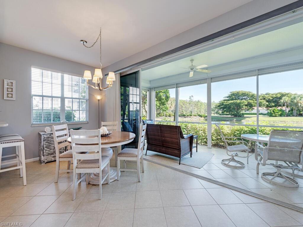 22911 Rosedale Drive, Unit 101 Estero, FL 34135 - Photo 7 of 15 Breakfast nook with lake views!