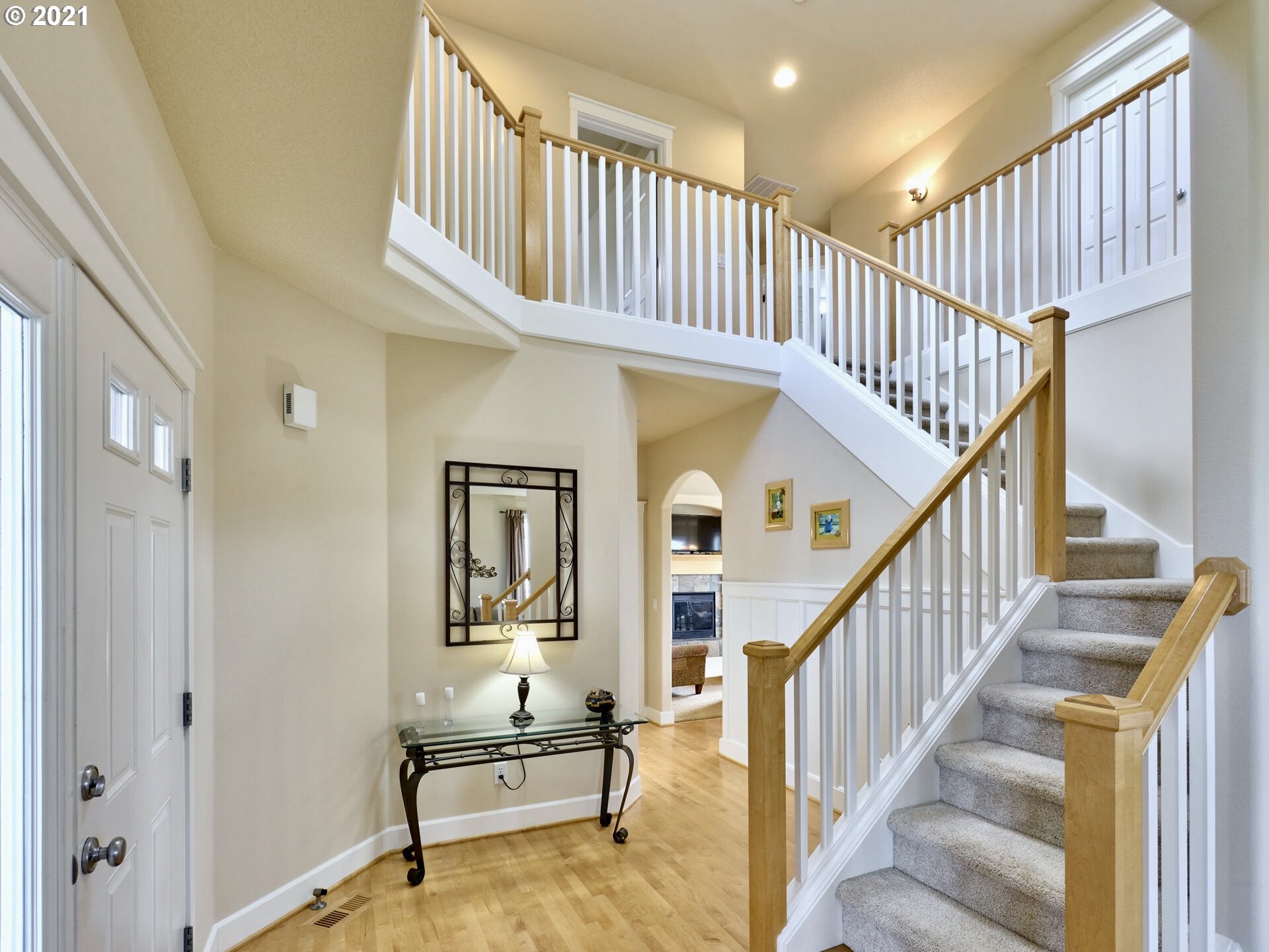 3934 Mission Road Northeast St. Paul, OR 97137 - Photo 5 of 32 a view of entryway with wooden floor and door