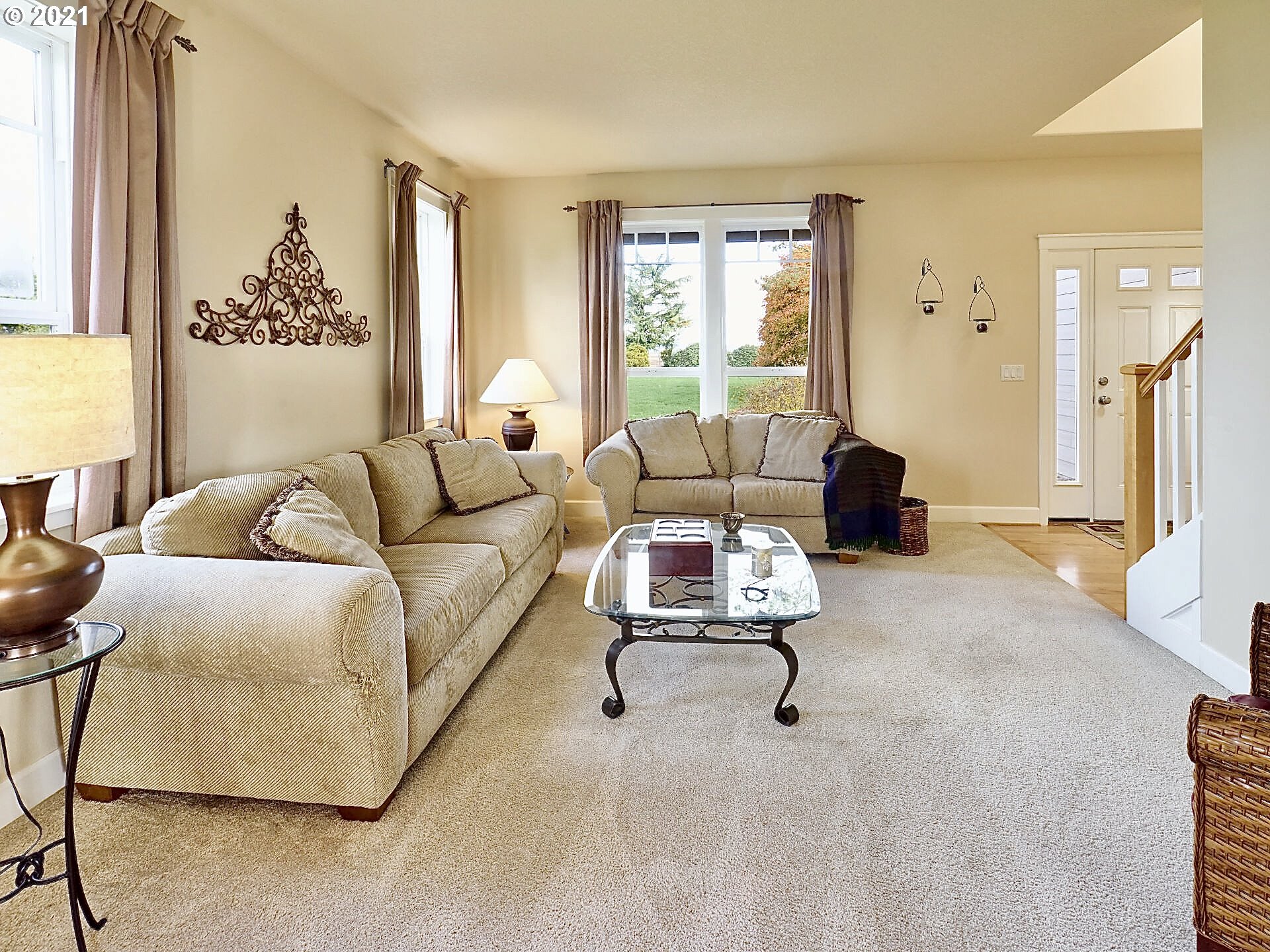 3934 Mission Road Northeast St. Paul, OR 97137 - Photo 6 of 32 a living room with furniture and a large window