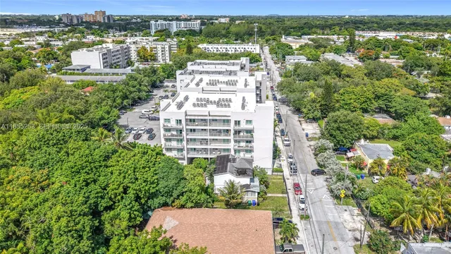 a view of a city with tall buildings