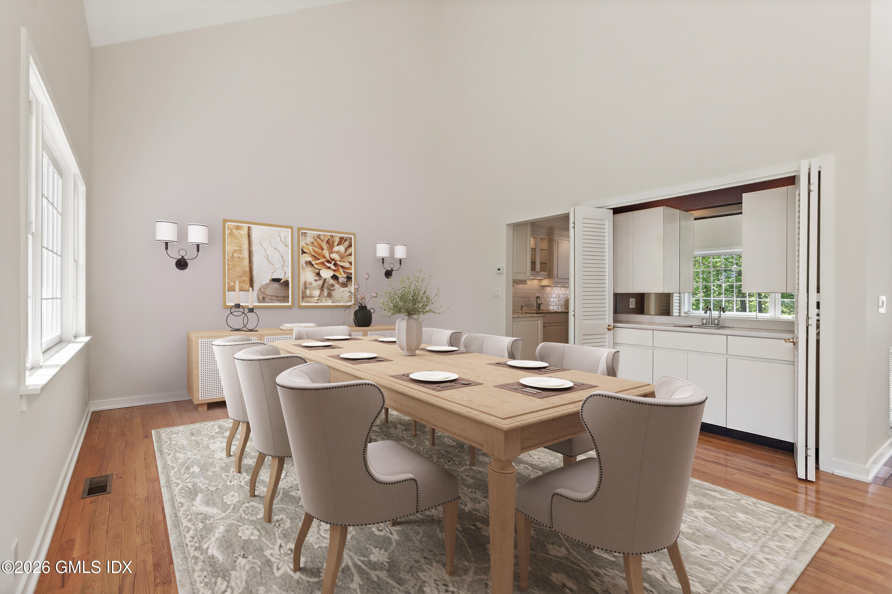 1 Old Church Road, Unit 6 Greenwich, CT 06830 - Photo 9 of 45 kitchen & dining-Virt Staged