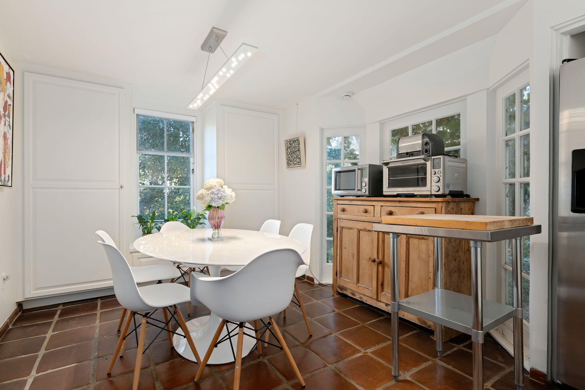 811 Picacho Lane Montecito, CA 93108 - Photo 14 of 22 a view of a dining room with furniture and window