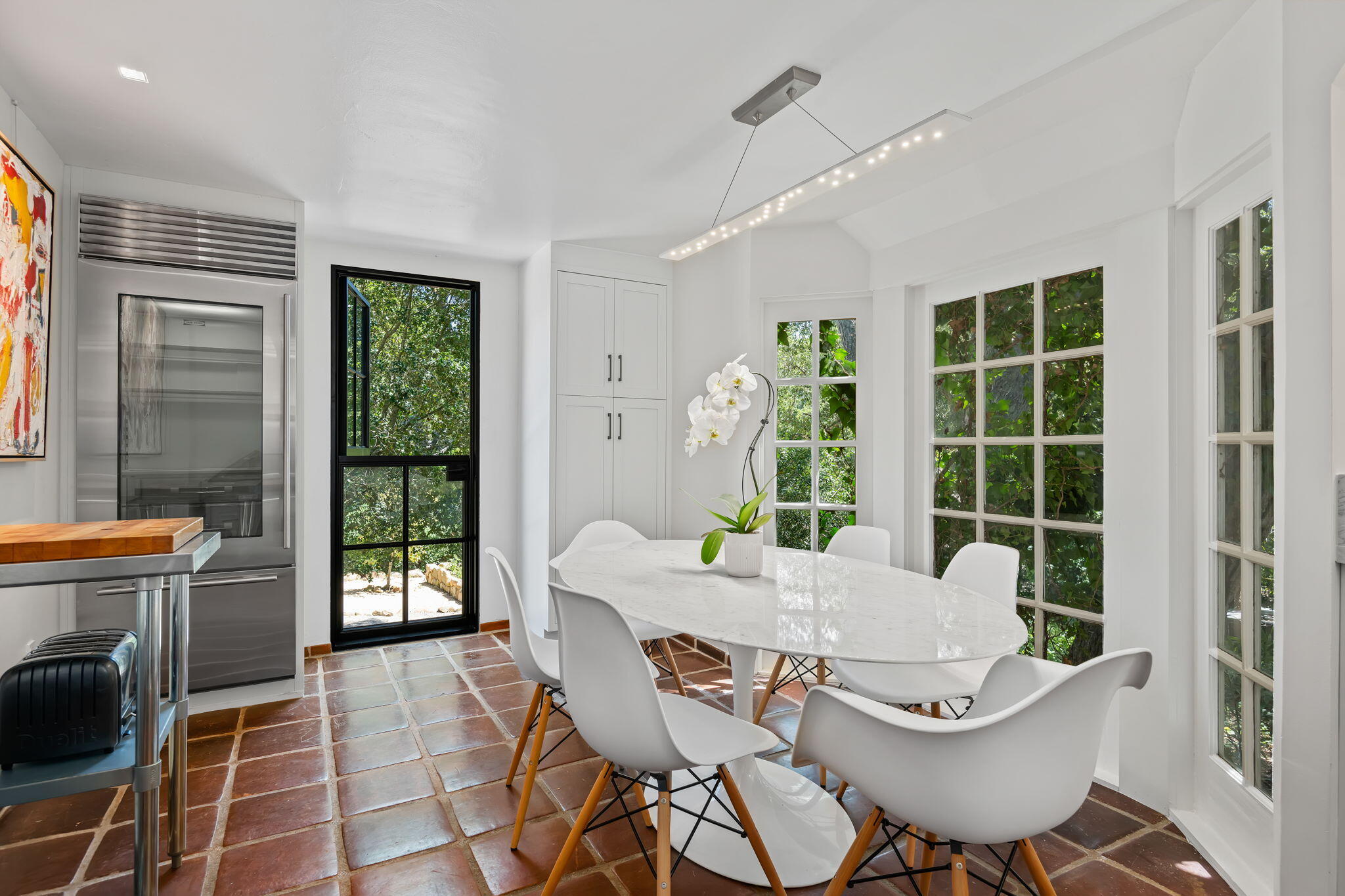 0 Picacho Lane Montecito, CA 93108 - Photo 15 of 25 a view of a dining room with furniture window and outside view