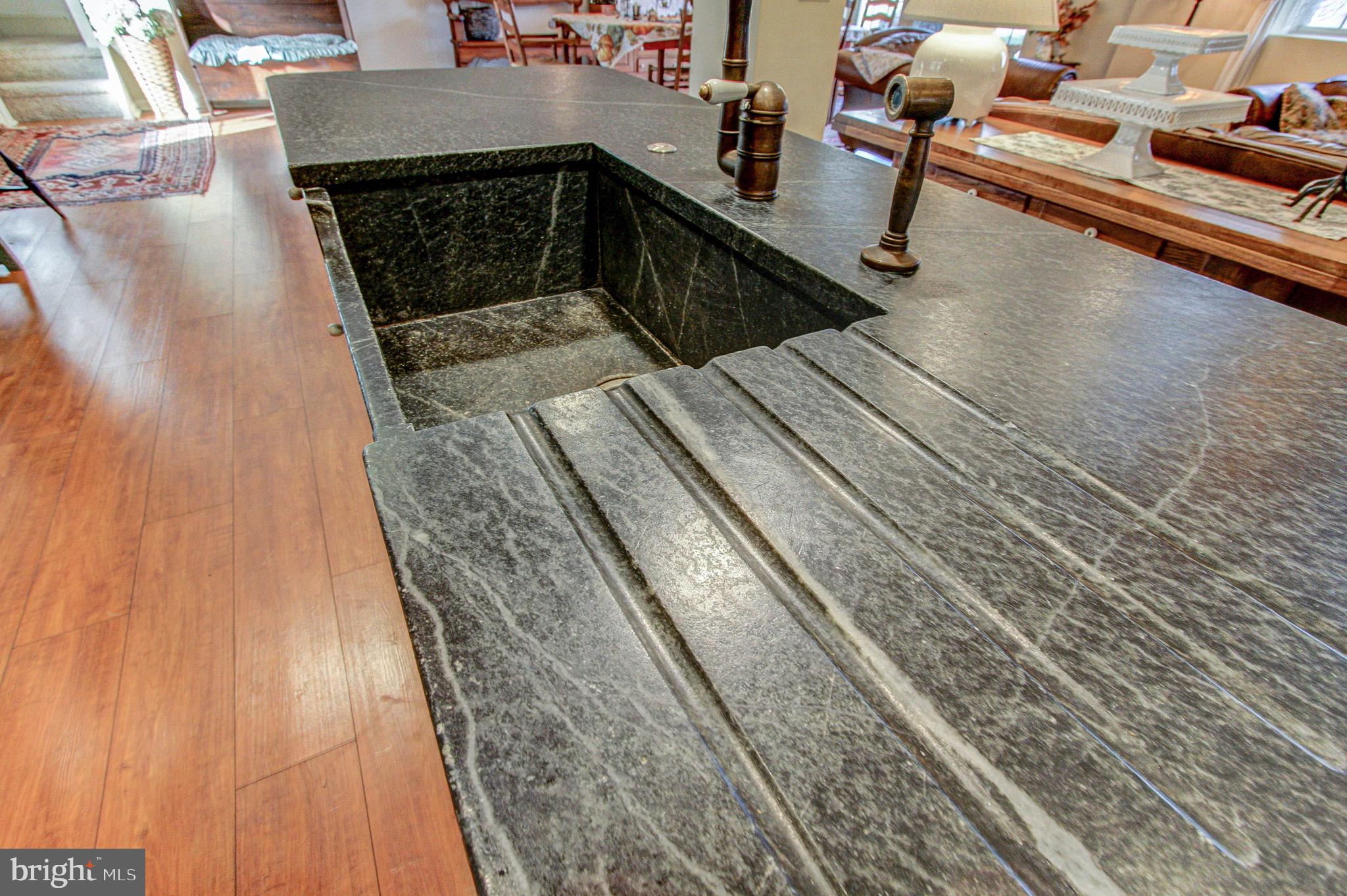 2613 Hill Road Green Lane, PA 18054 - Photo 110 of 146 Dish drain routed into soapstone countertop