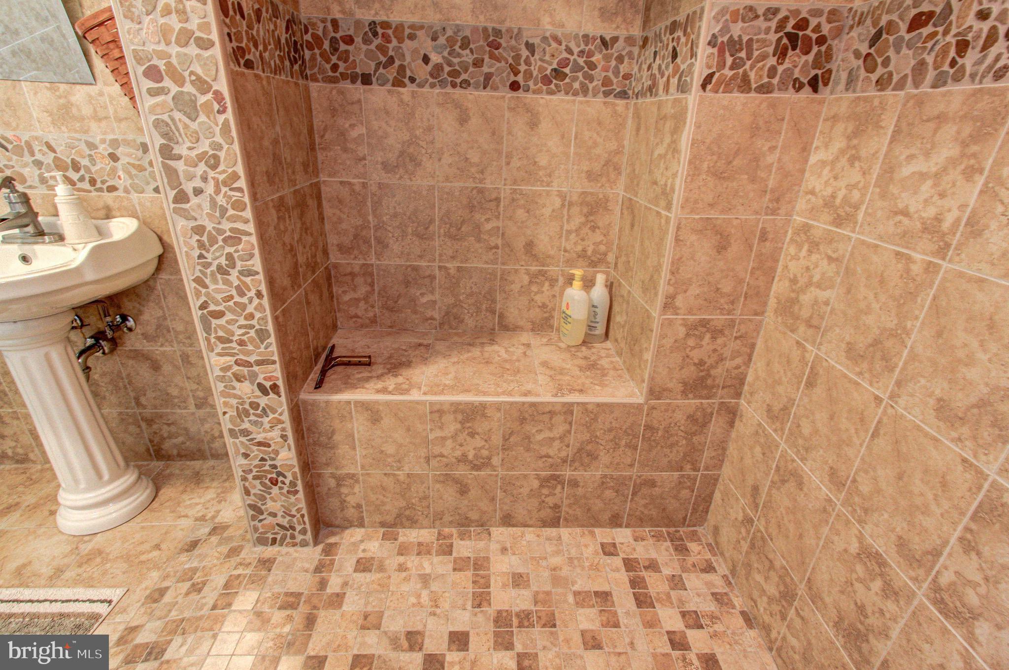 2613 Hill Road Green Lane, PA 18054 - Photo 115 of 146 Shower has built-in seat and has ramp up access