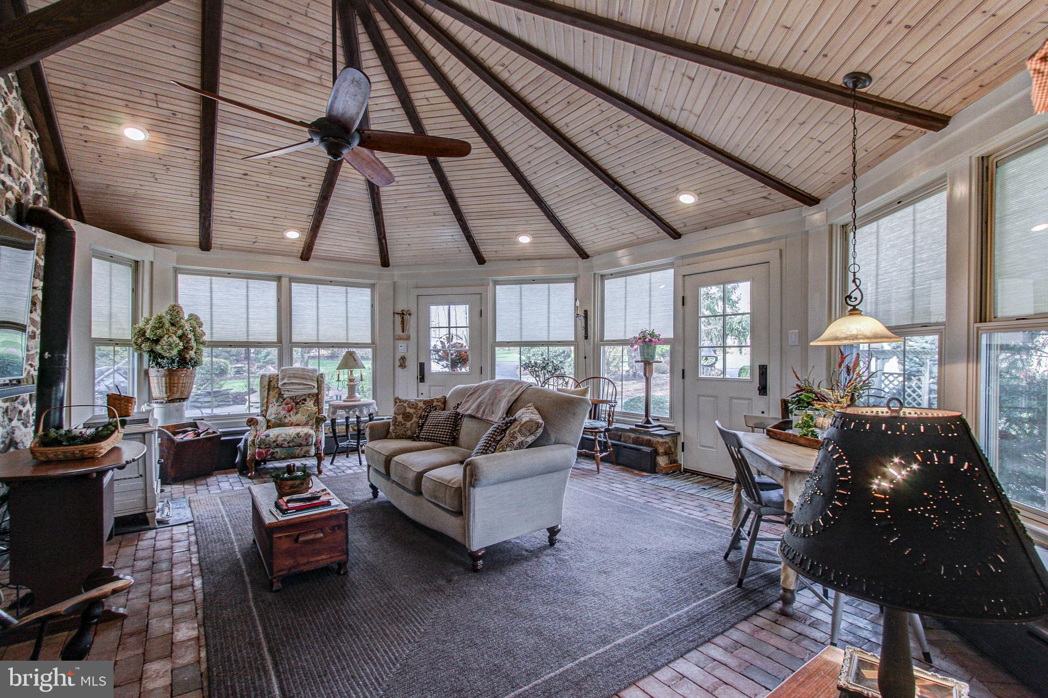 2613 Hill Road Green Lane, PA 18054 - Photo 13 of 146 The wood stove keeps this space extra cozy!