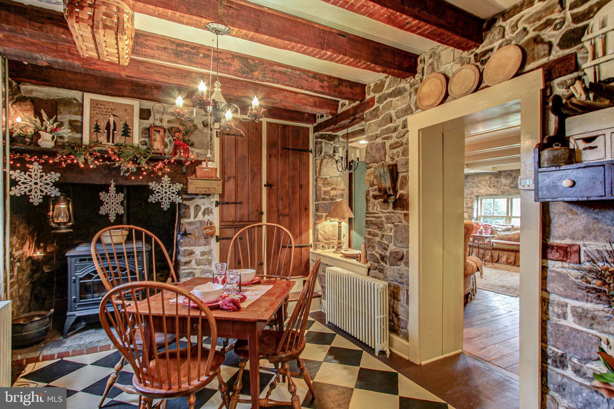 2613 Hill Road Green Lane, PA 18054 - Photo 21 of 146 Beamed ceilings and exposed stone walls