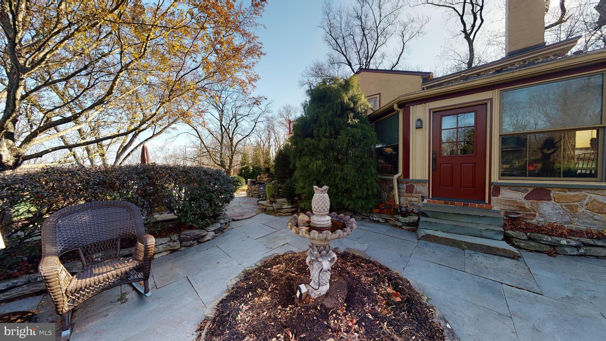 2613 Hill Road Green Lane, PA 18054 - Photo 72 of 146 View from upper patio down to lower patio