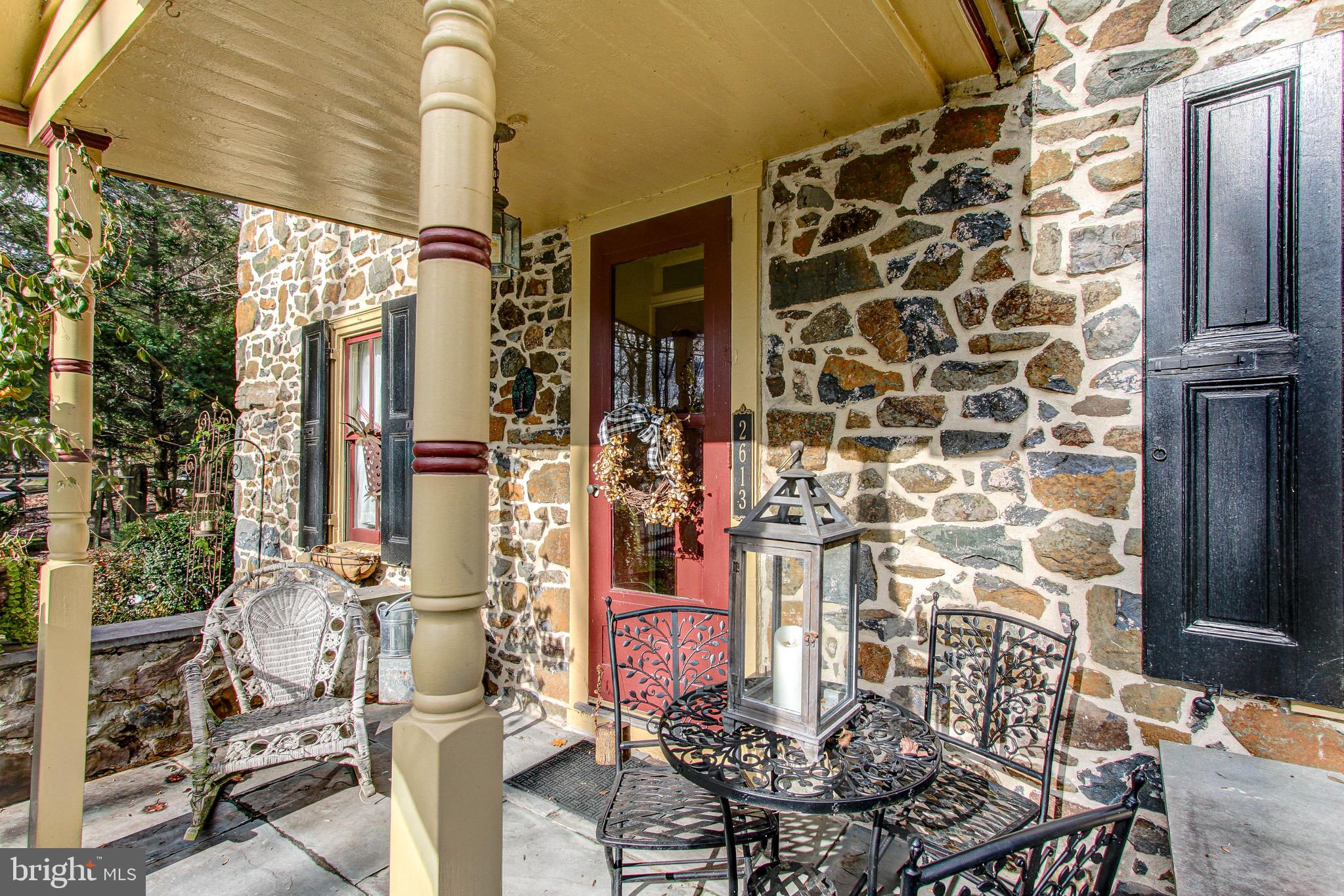 2613 Hill Road Green Lane, PA 18054 - Photo 79 of 146 Spectacular front door and stone sitting area