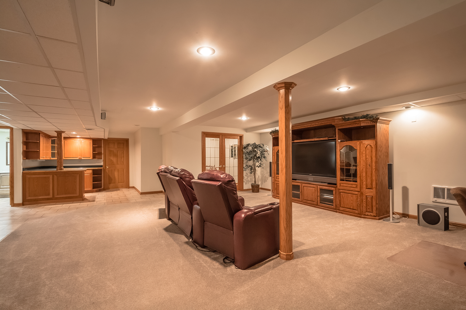 18802 West Manhattan Road Elwood, IL 60421 - Photo 19 of 38 a living room with furniture and a flat screen tv